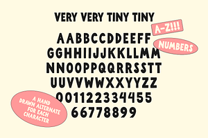 Tiny Tiny! A Chill Hand Drawn Font!