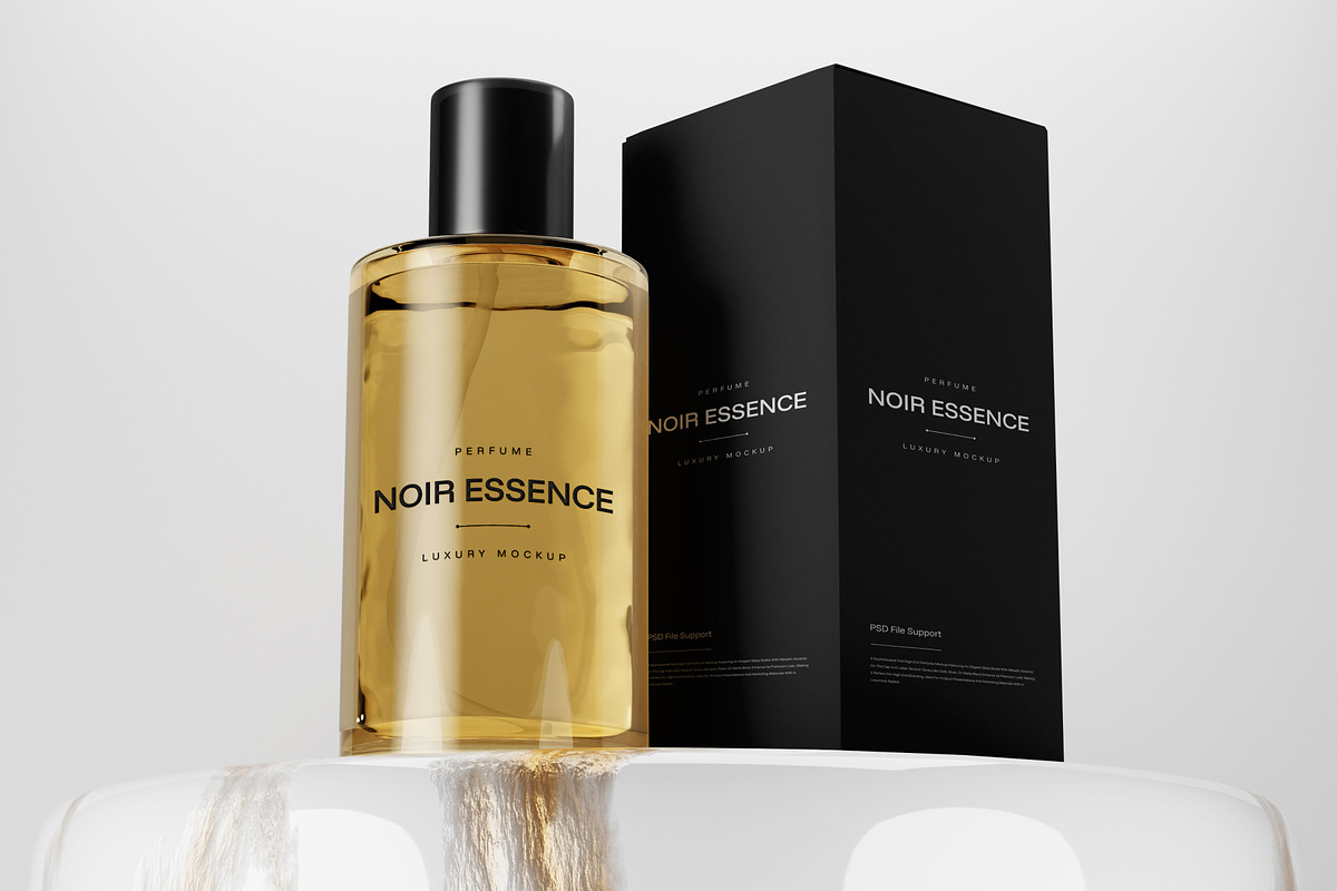 Bottle Perfume Mockup, a Packaging Mockup by SLAB! Design (Photo 5 of 6)