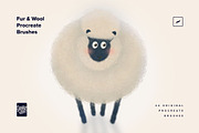Fur & Wool Procreate Brushes, a Brush Add-On by Creative Veila (Thumbnail 4 of 12)