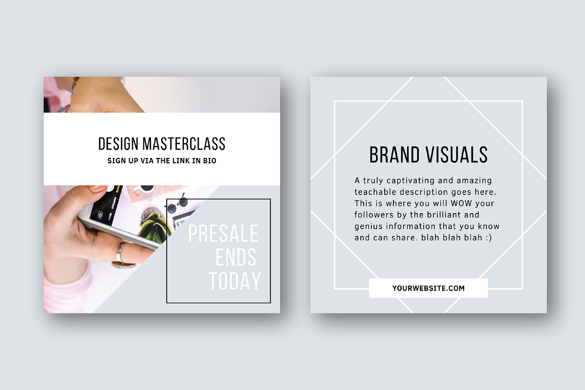 eCourse Marketing Kit, a Social Media Template by Studio Soluna (Photo 4 of 9)