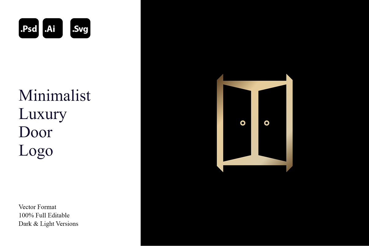 Minimalist Luxury Door Logo, a Branding & Logo Template by Luxury Logos (Photo 1 of 4)