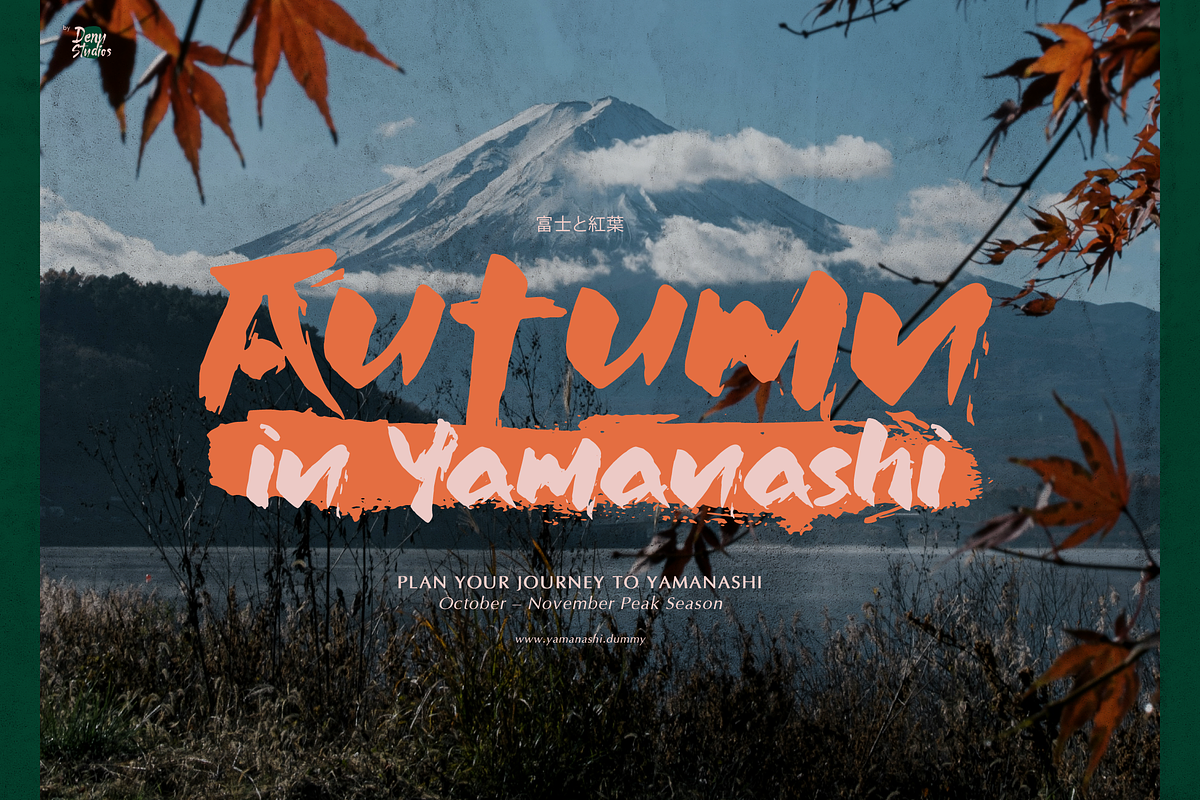 Jinsei | Japanese Solid Brush, a Handwritten Font by Denustudios (Photo 4 of 12)