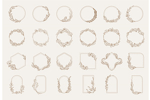 Flowers frames. Minimalistic, an Illustration by Onyx