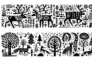 Vintage Livestock Folk Art, a Decorative Illustration by devastd (Thumbnail 4 of 28)