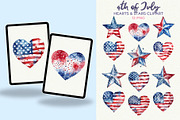 4th of July Clipart Bundle PNG, a Seasonal Illustration by Anna Design Studio (Thumbnail 4 of 11)