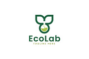 Eco lab natural logo design template, a Branding & Logo Template by Amadul11 (Thumbnail 1 of 4)