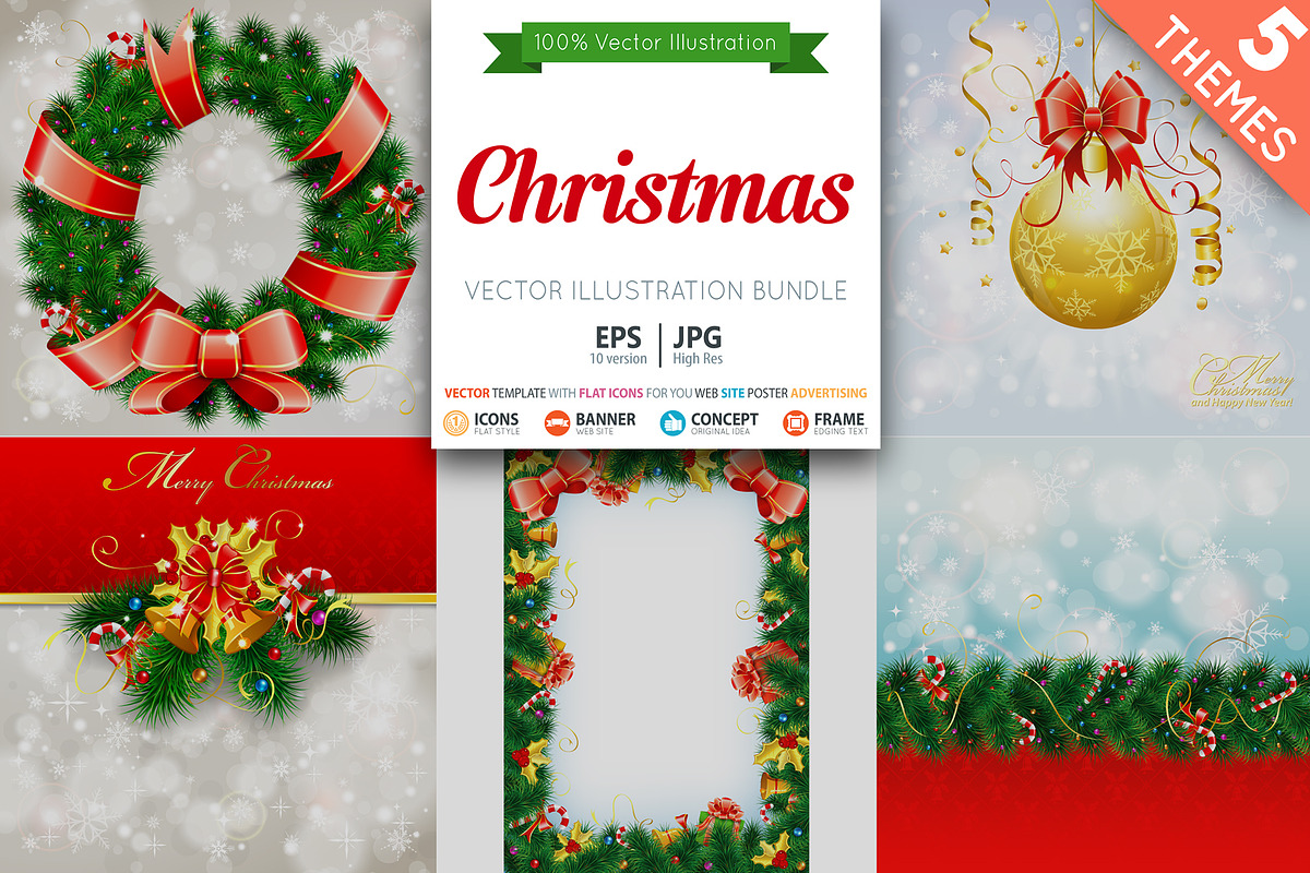 Christmas Cards and Backgrounds, a Decorative Illustration by TAlex (Photo 1 of 6)
