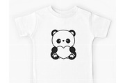 Cute Panda with Heart SVG | Kawaii V, an Illustration by TheHitShop (Thumbnail 7 of 10)