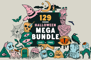 Mega Bundle Of Colored Halloween Ill