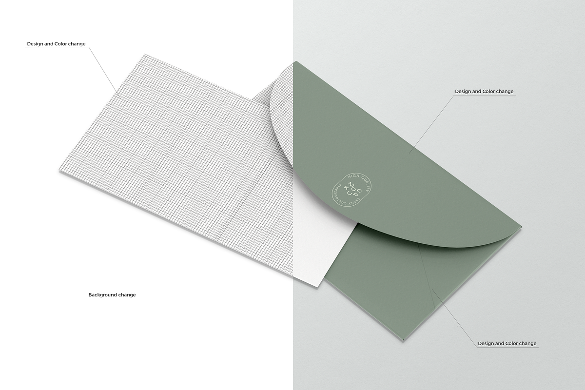Envelope & Greeting Card Mockup, a Print Template by Mockupdaddy (Photo 4 of 8)