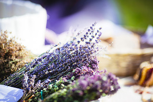 Dried lavender at the market