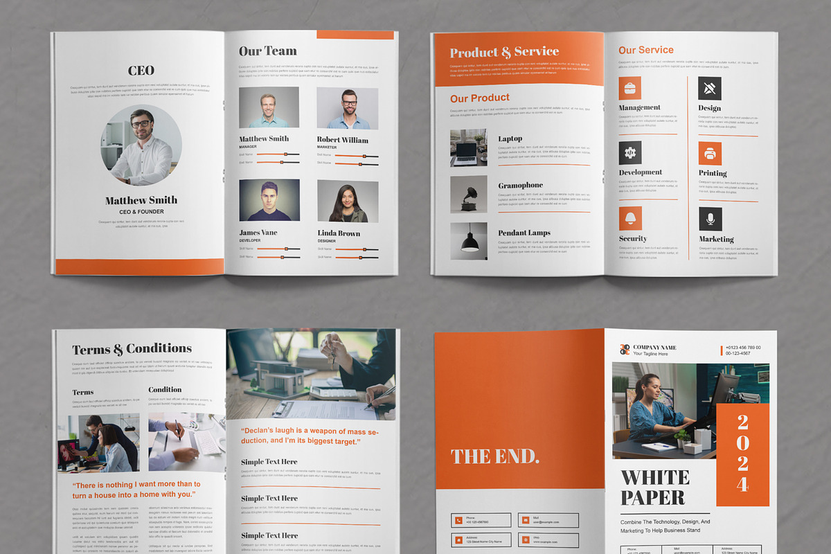 White Paper Template, a Brochure Template by ContestDesign (Photo 4 of 4)