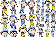 Repairman ~ Cartoon Character Set, a Person Illustration by The Toon Company (Thumbnail 5 of 9)