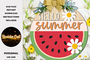 Hello Summer Watermelon Sing SVG, a Graphic by OK Design (Thumbnail 2 of 3)