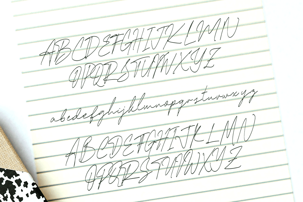 Lineword – Casual Handwritten Script, a Script Font by overlaytemplates (Photo 4 of 5)