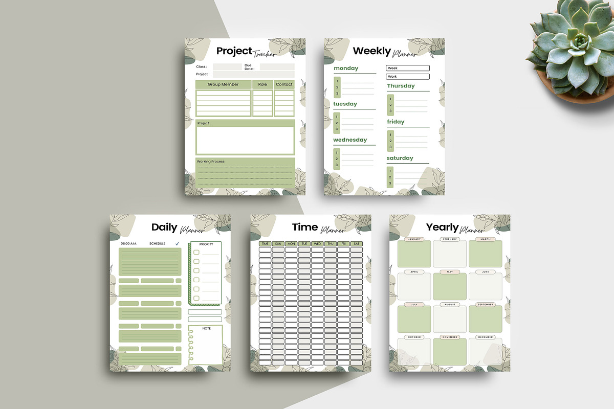 Ultimate Planner Bundle Pack, a Stationery Template by Ultimate Template Shop (Photo 3 of 7)
