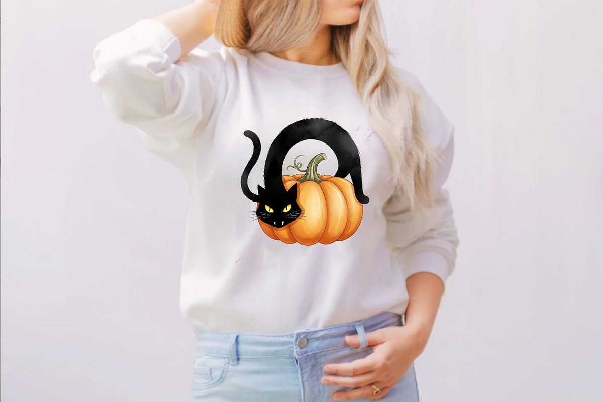 Spooky Halloween Pumpkin  Clipart Bu, an Illustration by SVGArt (Photo 7 of 8)
