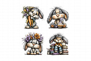 Whimsical Bunny Clipart, an Illustration by Daily.Designs (Thumbnail 7 of 7)