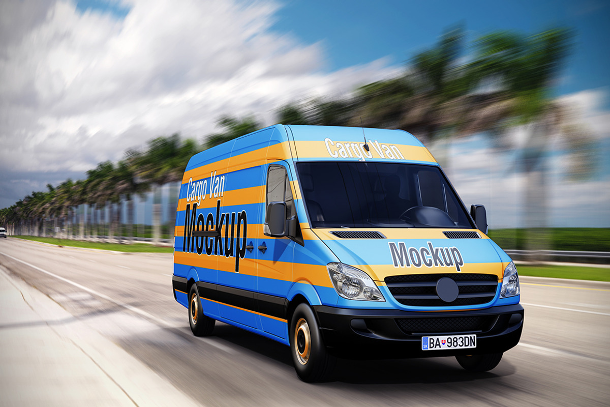 Van Mockup, a Mockup by MahmoudRafik (Photo 10 of 11)