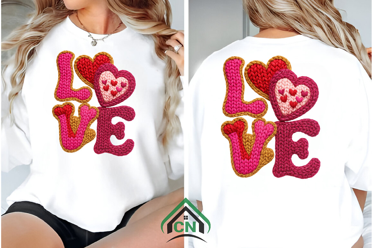 Yarn Crochet Valentine Png Pink Love, an Illustration by Craft Nest (Photo 4 of 6)