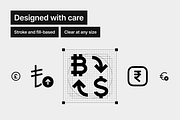 Currencies Medium - 350 icons, an Outline Icon by Pictomate (Thumbnail 3 of 7)
