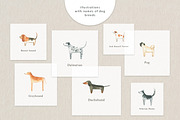 Adorable Dogs. Watercolor set., an Animal Illustration by Ola_Vola (Thumbnail 5 of 8)