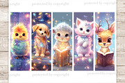 Cute Animals With Christmas Lights, an Animal Illustration by GlamArtZhanna (Thumbnail 2 of 3)