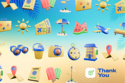 Holiday Travel 3D Icons, an Object 3D Model by Burntilldead (Thumbnail 7 of 7)