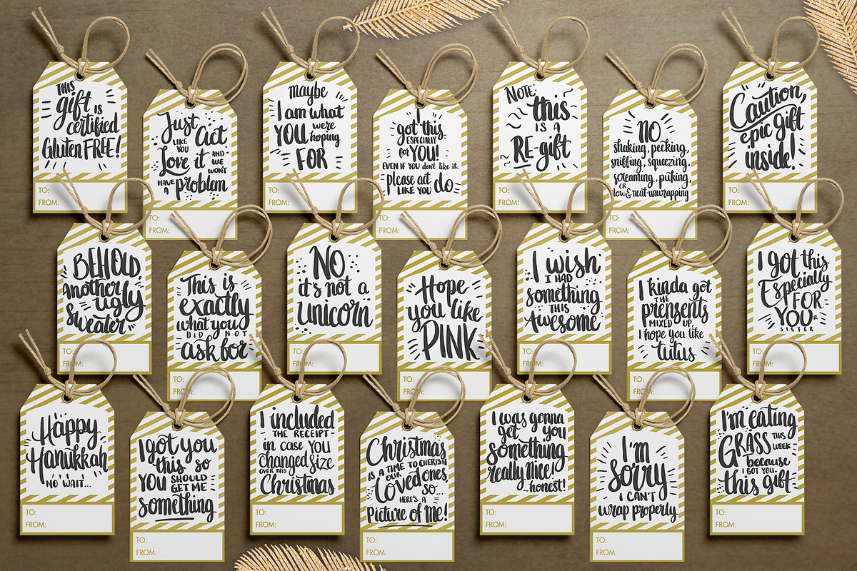 Funny Christmas Gift Tags, an Illustration by EMFTA (Photo 6 of 6)