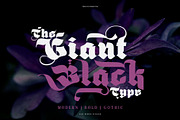 Giant Black Typeface, a Blackletter Font by alit design (Thumbnail 1 of 20)