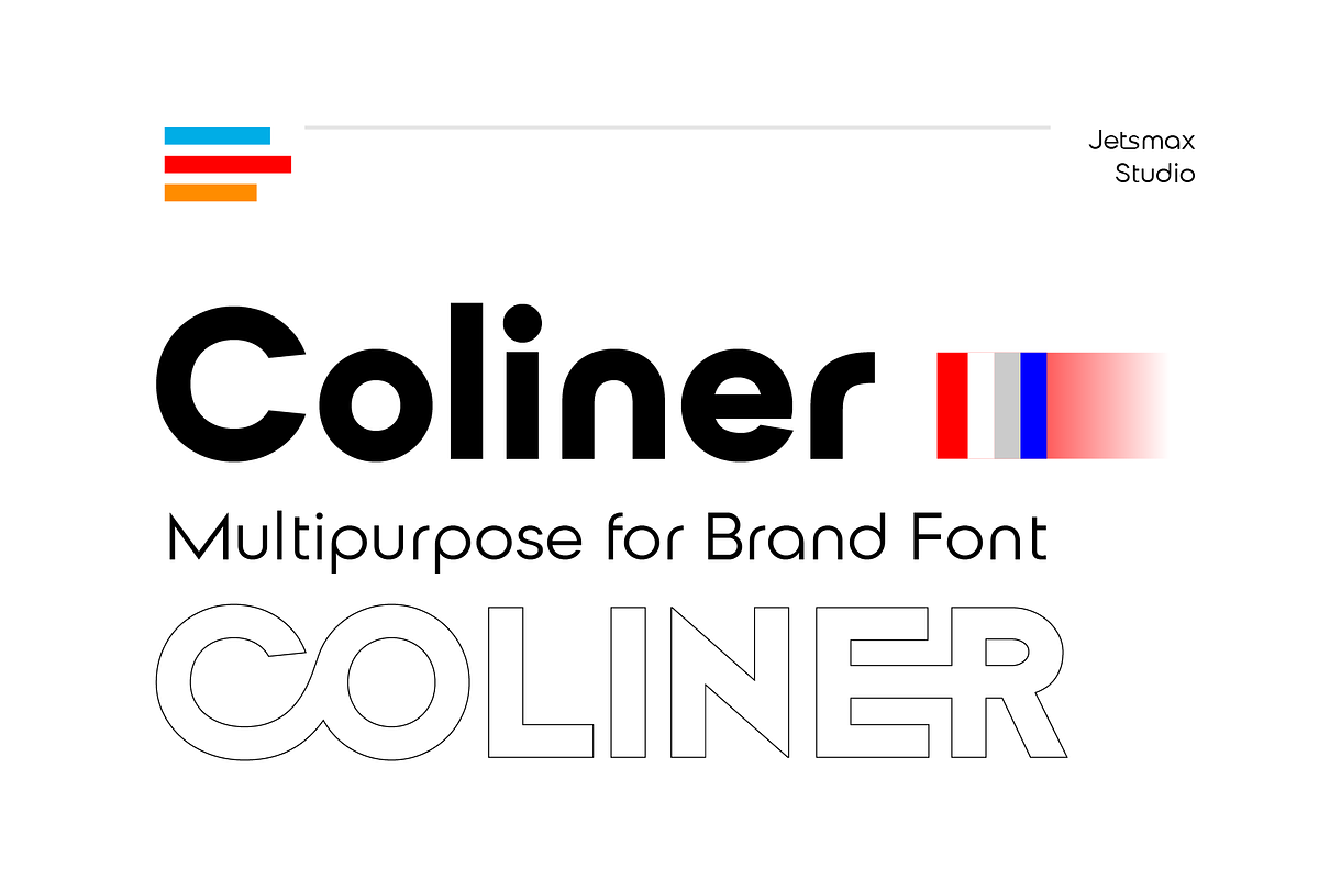Coliner, a Sans Serif Font by Jetsmax® Studio (Photo 1 of 10)