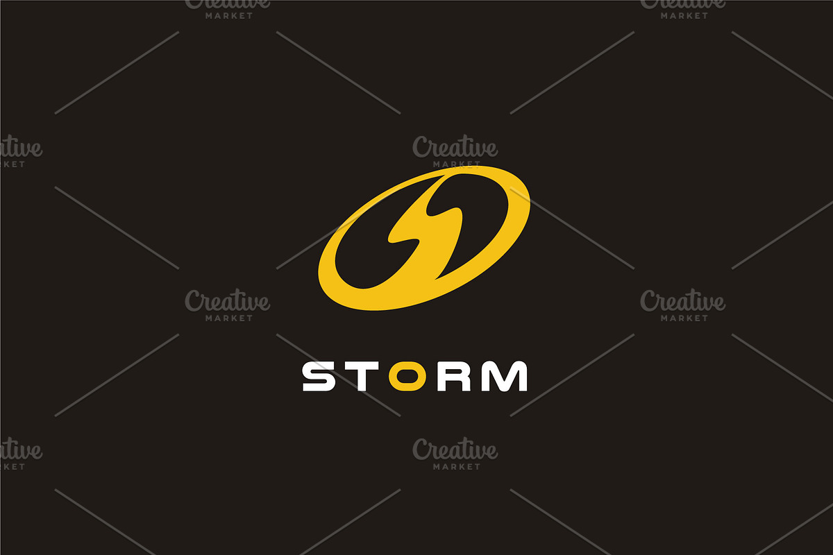 Power Bolt Letter S Storm Flash logo, a Branding & Logo Template by ...