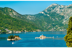 Saint george and our lady of the containing montenegro, kotor, and bay, an Architecture Photo by Leonid Andronov