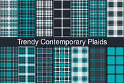 #255 Trendy Contemporary Plaids, a Pattern Graphic by Plaid4You (Thumbnail 1 of 5)