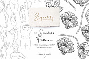 Flowers and People Lineart Clipart, a Person Illustration by BalanceUA (Thumbnail 11 of 12)
