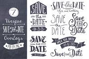 Save the Date Overlays, a Graphic by The Pen and Brush (Thumbnail 1 of 3)
