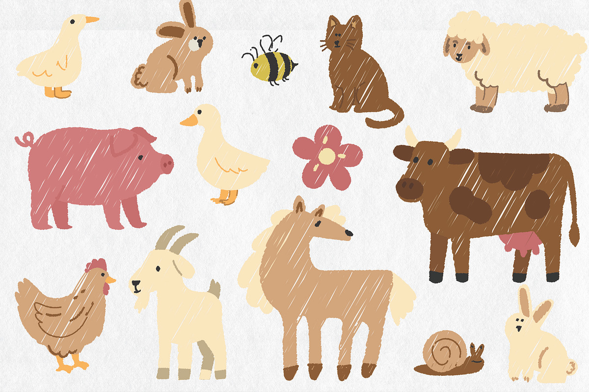 Farm & Garden Friends illustrations, an Object Illustration by Aleks.Flaks (Photo 4 of 13)