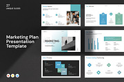 Marketing Plan Presentation Template, a Presentation Template by Slide_Genius1 (Thumbnail 1 of 8)