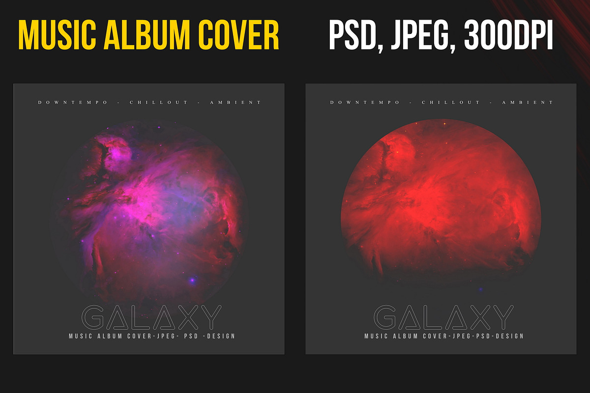 Galaxy Music Album Cover Art #1, a Templates & Theme by Kolosjoki