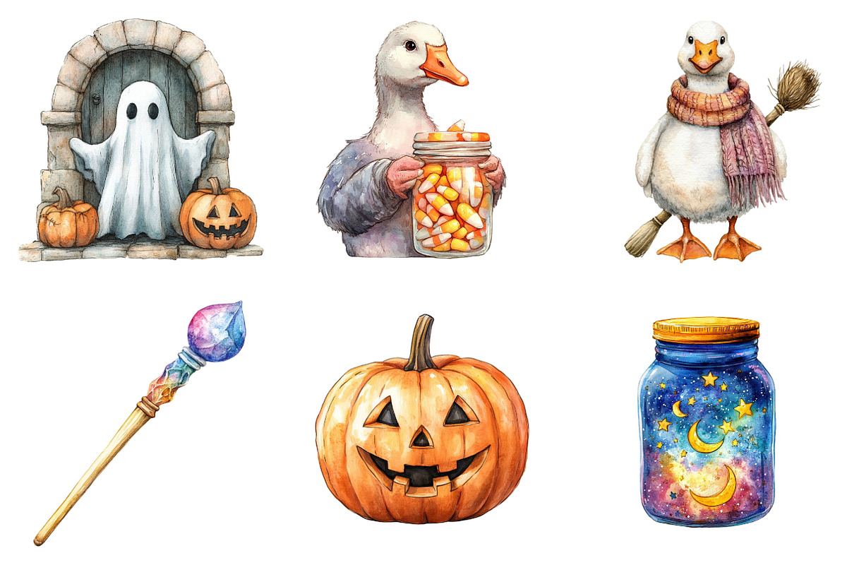 Pastel Halloween Aesthetics Png, an Illustration by SinaCreation (Photo 4 of 7)