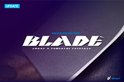 BLADE sharp font, a Script Font by WAP (Thumbnail 1 of 5)