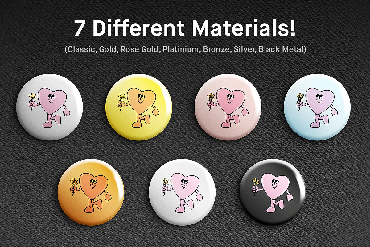 Badge Mockup, a Merchandise Mockup by Salih Kizilkaya (Photo 4 of 4)