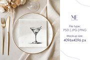 Cocktail Paper Napkin PSD Mockup, a Mockup by Mie Mockup Studio (Thumbnail 6 of 7)