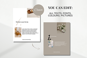 White Instagram Carousel Templates