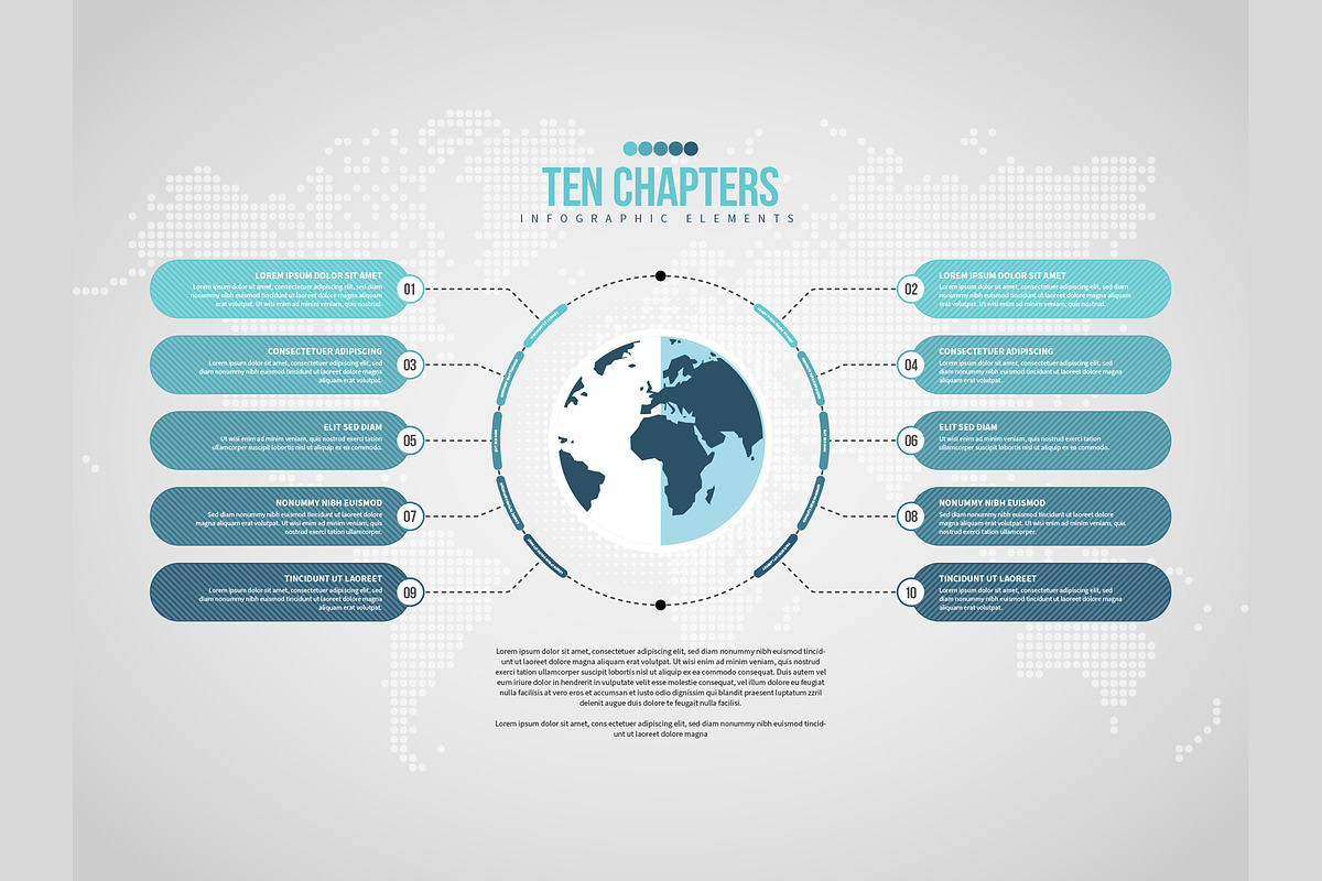 Ten Chapter Infographic, a Templates & Theme by h.utomo