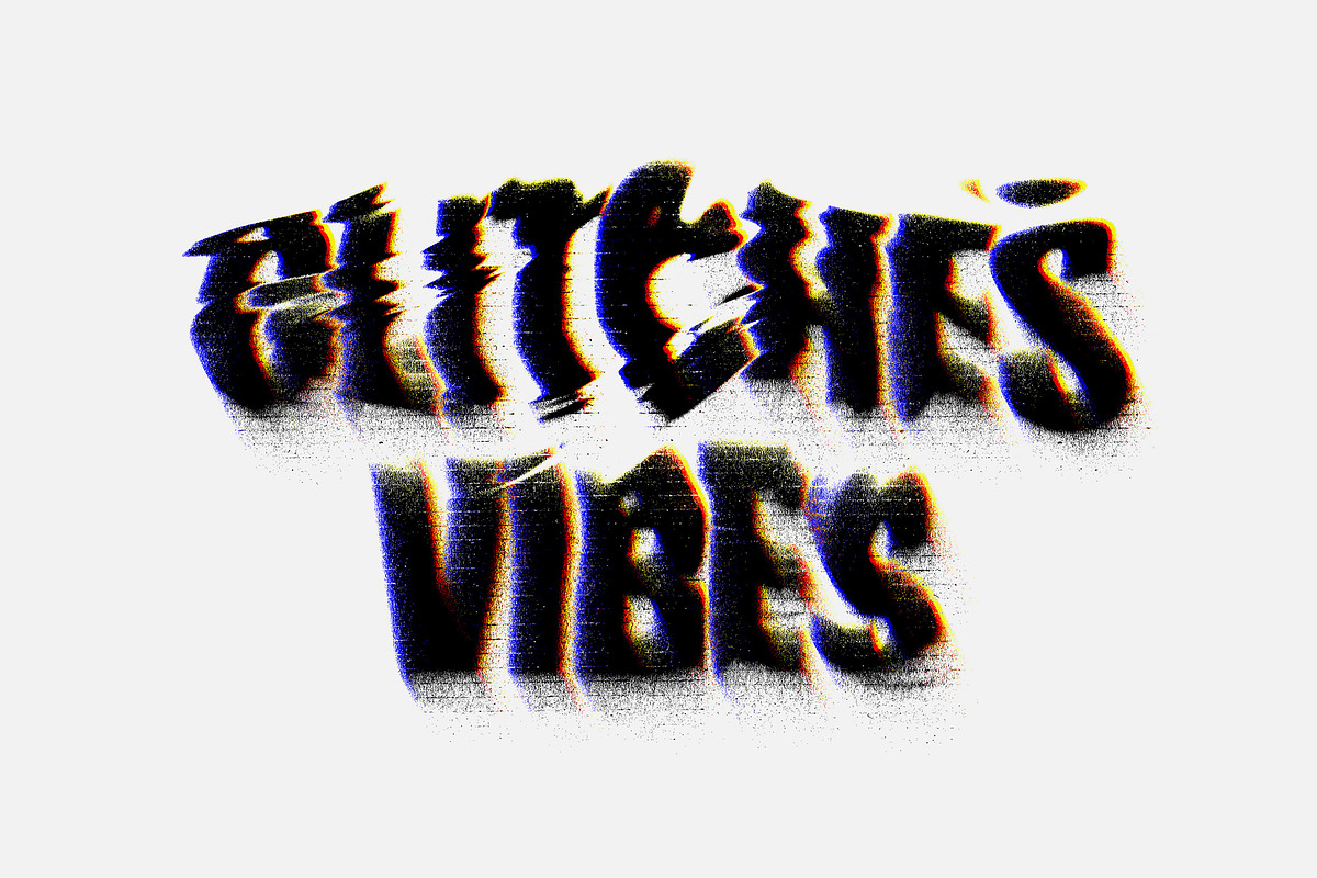 Distortion Text Effects Collection, a Texture Graphic by pixelbuddha.net (Photo 7 of 13)