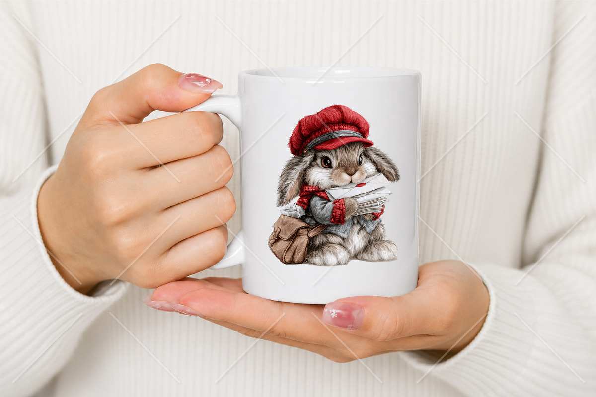 Cute Woodland Postman Animals, a Seasonal Illustration by Canvas Craft (Photo 9 of 10)