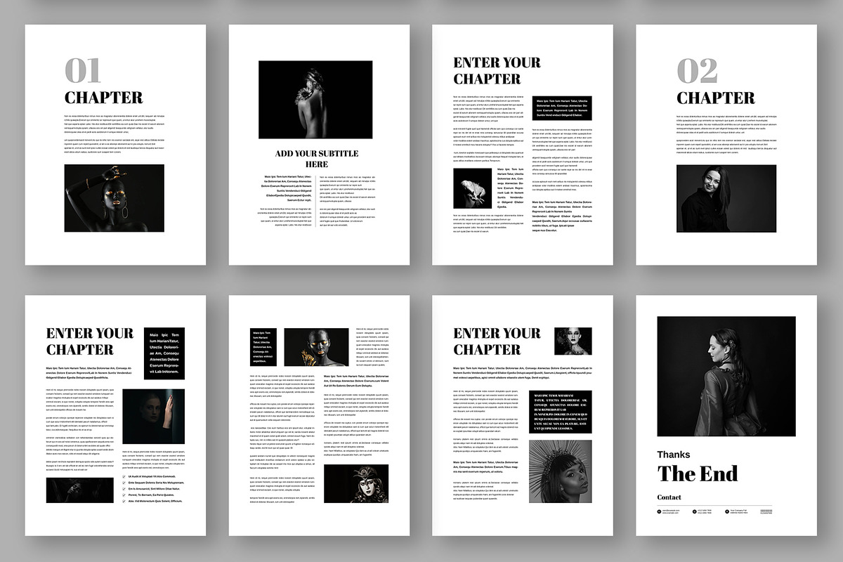 Modern Fashion eBook Template, an UI Kit Template by ContestDesign (Photo 3 of 3)