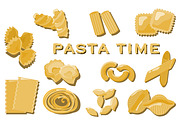 Pasta Time Clipart Set Italian Food, an Object Graphic by Vaniuta_Art (Thumbnail 1 of 3)