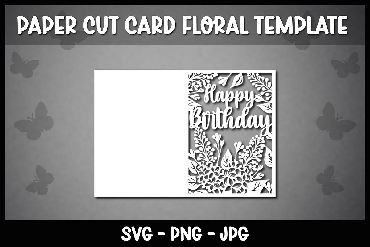 6 Floral Happy Birthday cards, a Graphic by Reddish Design (Photo 3 of 7)